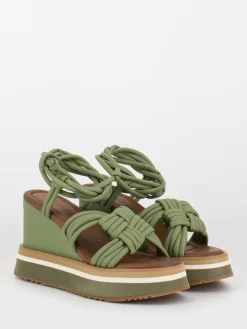 Sandali Zeppa Brith Bis Verdi