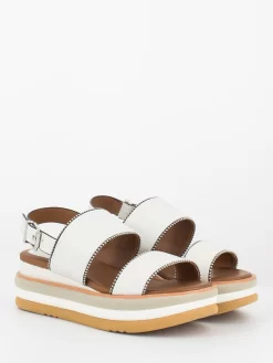 Sandali Zeppa Marta Off White