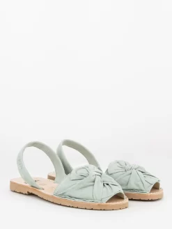 Sandali Ante Verde Acqua In Suede