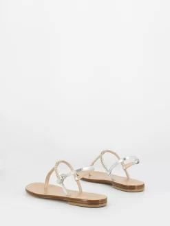 Sandali Infradito Argento Con Strass Oro -Birkenstock Italia sandalo argento ca100 21 arg3