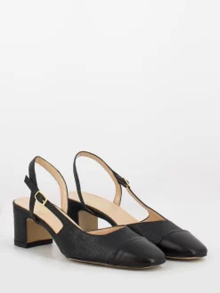 Chanel D’orsay Nere In Juta Con Punta In Nappa