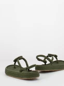 Infradito Platform Verdi In Corda -Birkenstock Italia stimm infradito platform verdi in corda3