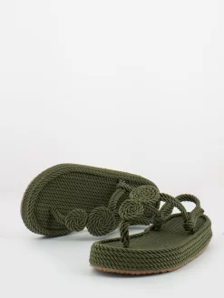 Infradito Platform Verdi In Corda -Birkenstock Italia stimm infradito platform verdi in corda4