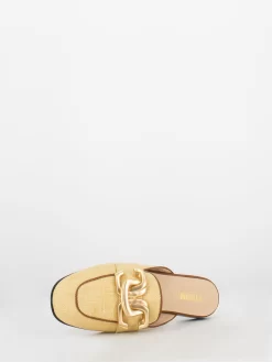 Sabot Cappuccio In Juta Con Design Dorato -Birkenstock Italia stimm sabot cappuccio in juta con design dorato4