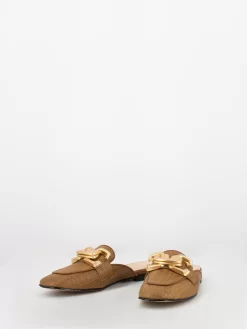 Sabot Cuoio In Juta Con Design Dorato -Birkenstock Italia stimm sabot cuoio in juta con design dorato4