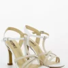Sandali In Nappa Bianco / Beige