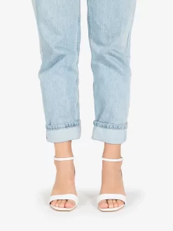 Sandali In Nappa Bianco