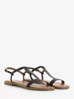 Sandali In Pelle Ad H Neri