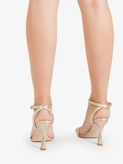 Sandali In Pelle Laminata Platino -Birkenstock Italia stimm sandali in pelle laminata platino3