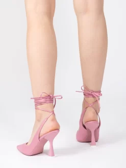 Sandali In Raso Rosa / Bianco Con Laccio -Birkenstock Italia stimm sandali in raso rosa bianco con laccio3