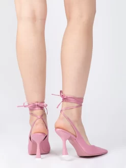 Sandali In Raso Rosa / Bianco Con Laccio -Birkenstock Italia stimm sandali in raso rosa bianco con laccio4