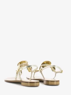 Sandali Infradito Con Dischi In Metallo Platino -Birkenstock Italia stimm sandali infradito con dischi in metallo platino3