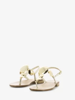 Sandali Infradito Con Dischi In Metallo Platino -Birkenstock Italia stimm sandali infradito con dischi in metallo platino4