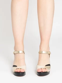 Sandali Milk Crash Platino / Nero