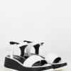 Sandali Zeppa Bianco / Nero