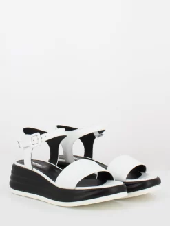 Sandali Zeppa Bianco / Nero