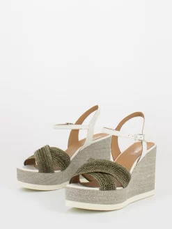 Sandali Zeppa Tressa Oliva / Gesso -Birkenstock Italia stimm sandali zeppa tressa oliva gesso4