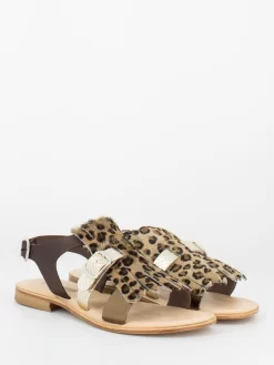 Sandali Cuoio / Leopardo Cappuccino