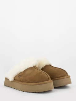 Ugg W Disquette Chestnut Bordo Montone