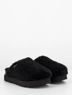 Ugg Fuzz Sugar Slide Black