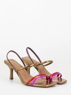 Unique Sandali Cristal Vermiglio / Bronzo / Rosa / Bordeaux